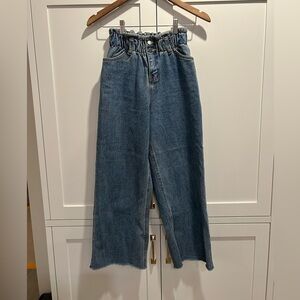 Simons D2 for Design High Waisted Elastic Waist Blue Jeans, Size Small
